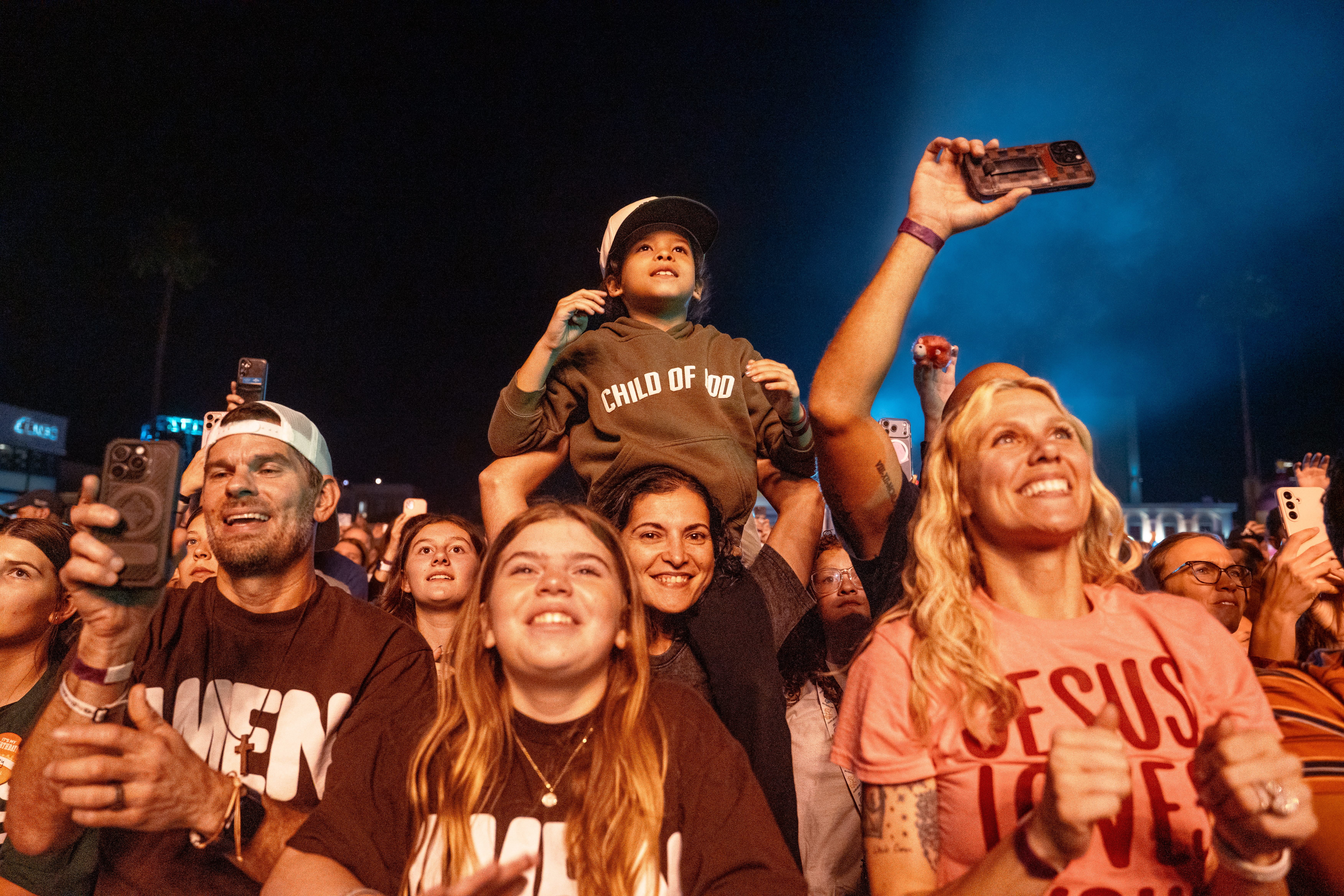 Families experiencing the Jesus Generation Tour